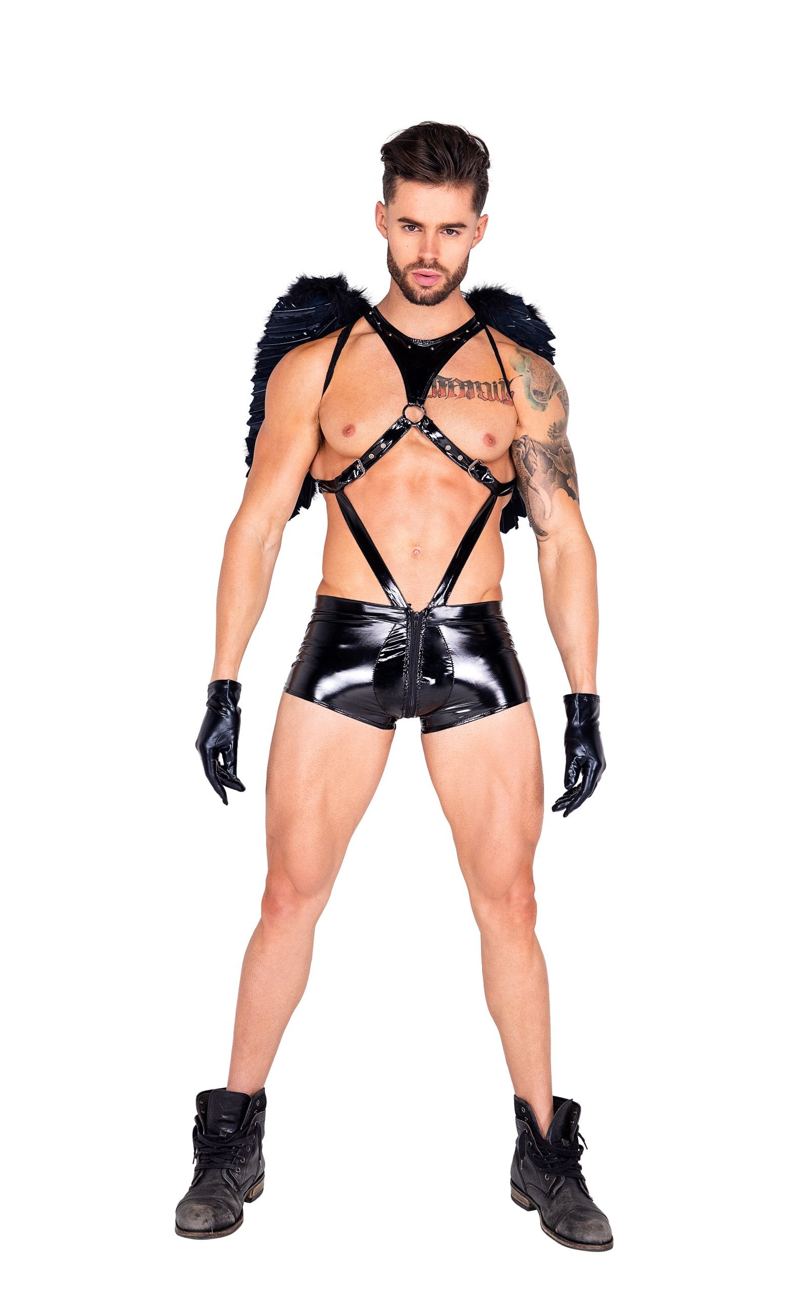 Men's dark angel costume, view 3